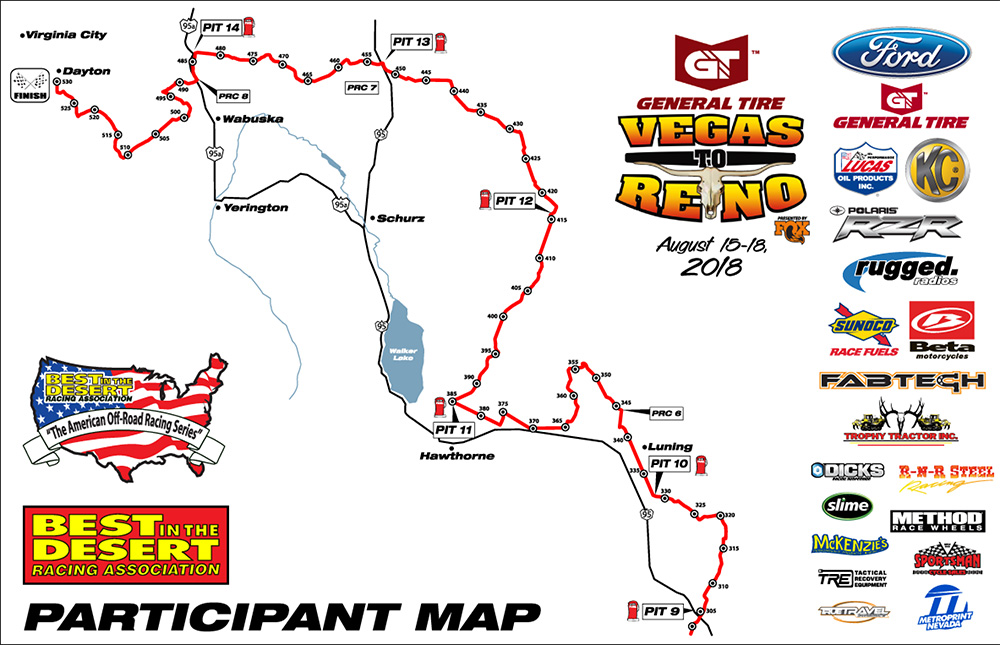 Vegas To Reno Race Map South Lomei Labyrinth Map